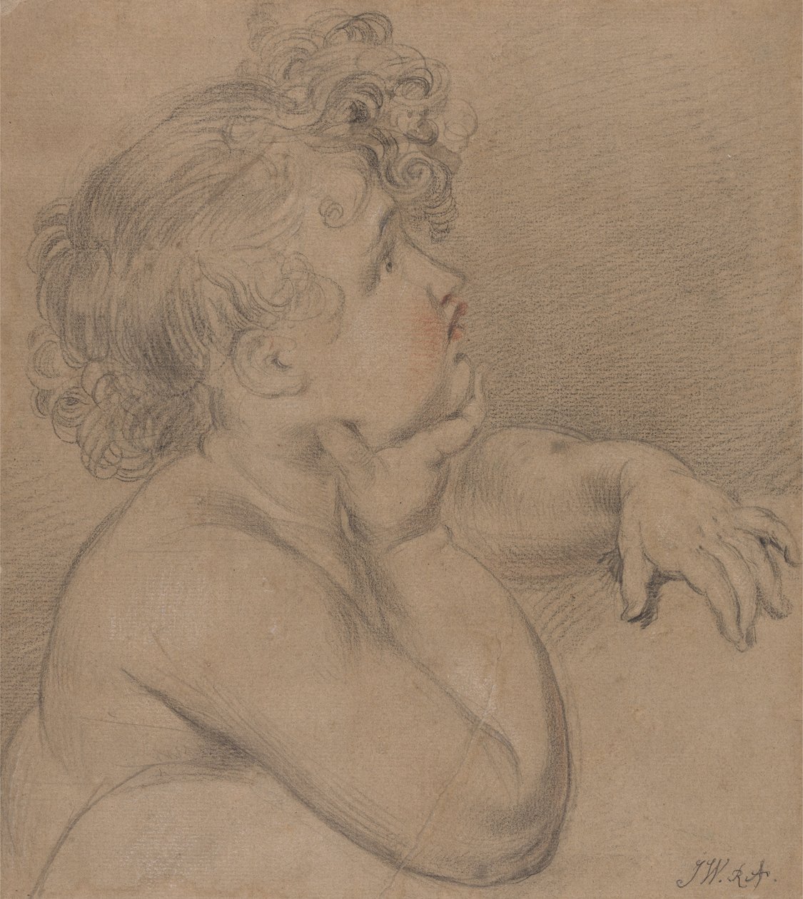 Study from Nature, One of the Children of Charity for the Large Picture of the Waterloo Allegory by James Ward