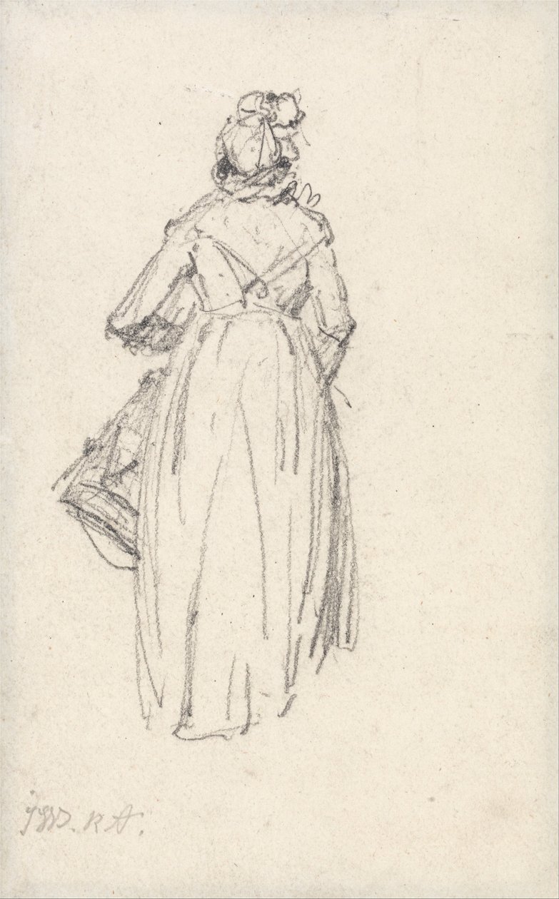 Woman Standing, Seen from the Back by James Ward