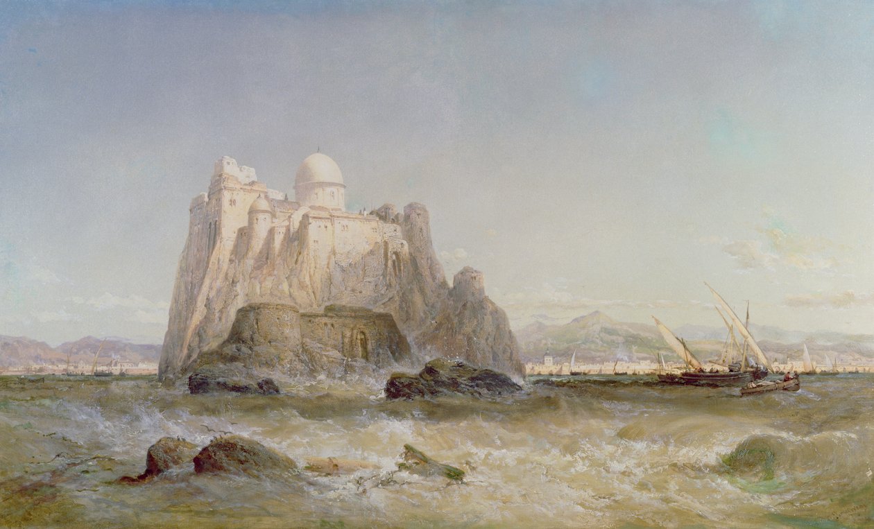 A Castle off the Mediterranean Coast by James Webb