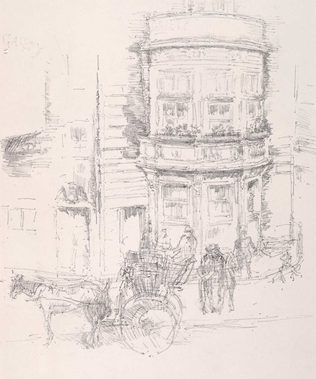 Back of The Gaiety Theatre by James Abbott McNeill Whistler
