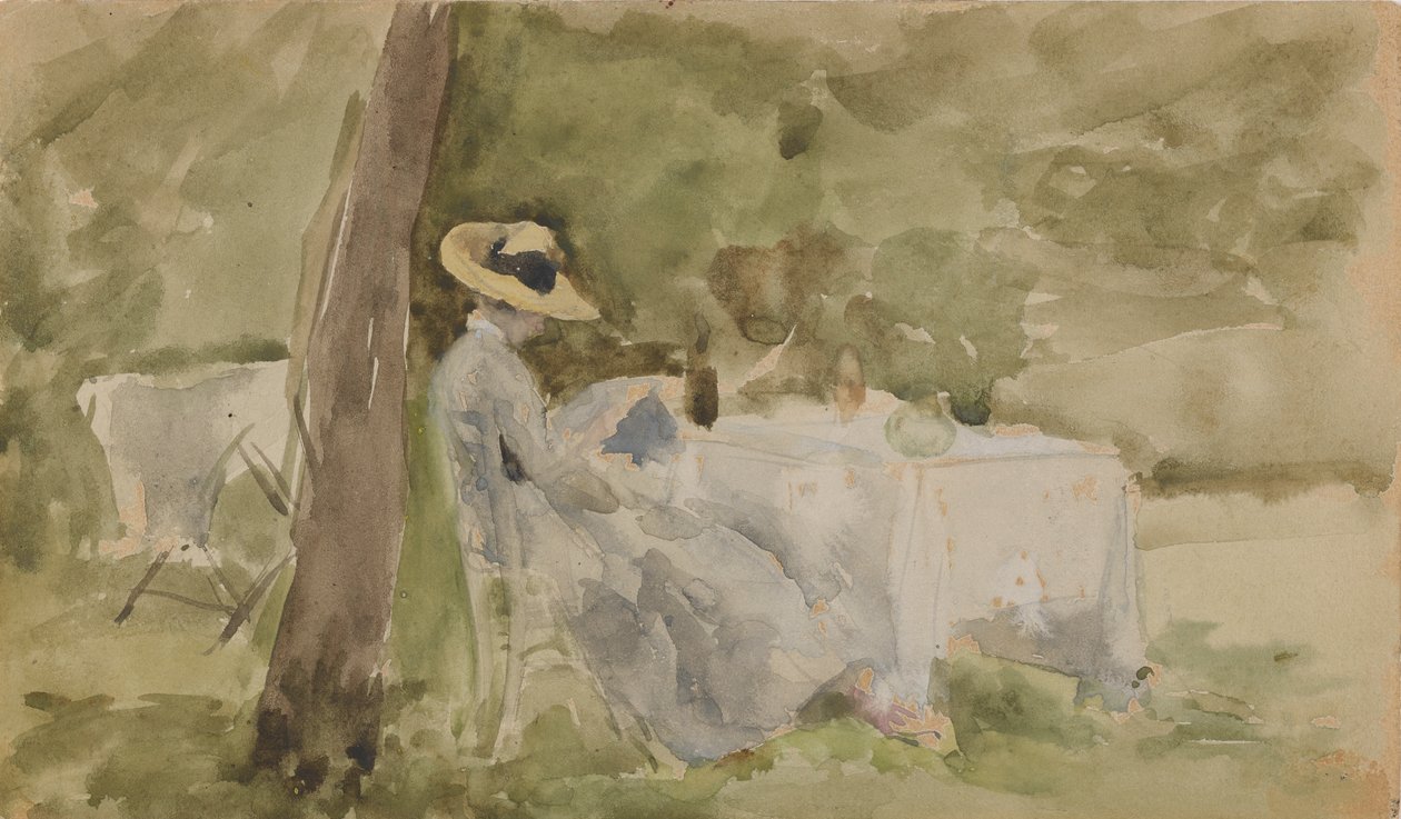Breakfast in the Garden by James Abbott McNeill Whistler