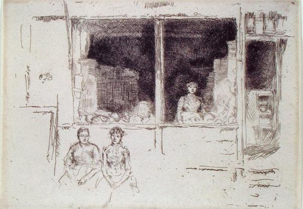 Melon Shop, Houndsditch by James Abbott McNeill Whistler