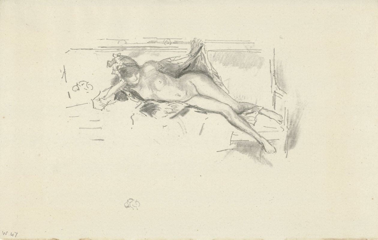 Nude Model Reclining by James Abbott McNeill Whistler