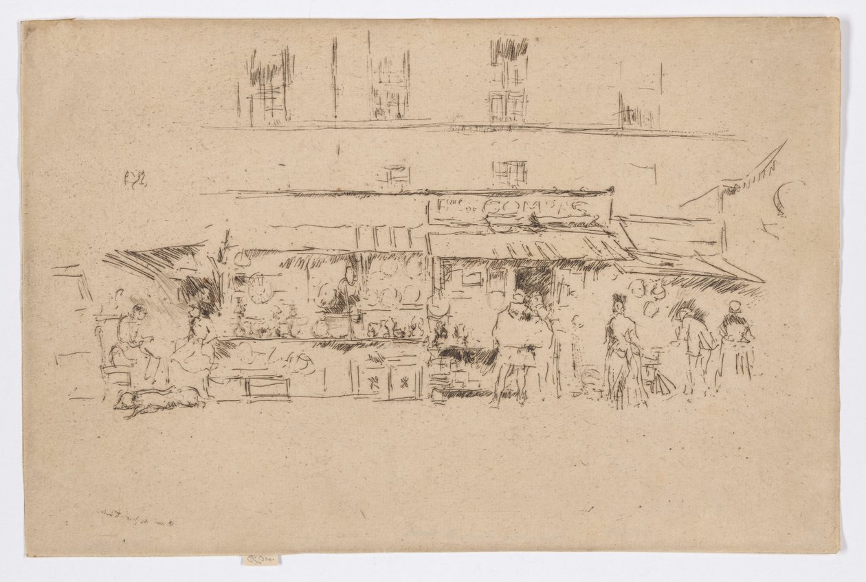 Quai de Montebello by James Abbott McNeill Whistler