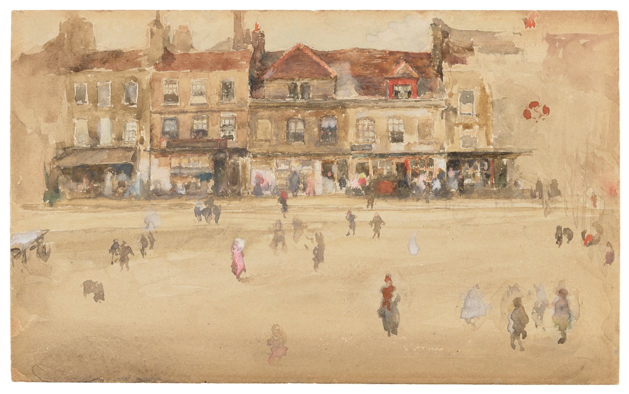 Red and Brown-Hoxton by James Abbott McNeill Whistler
