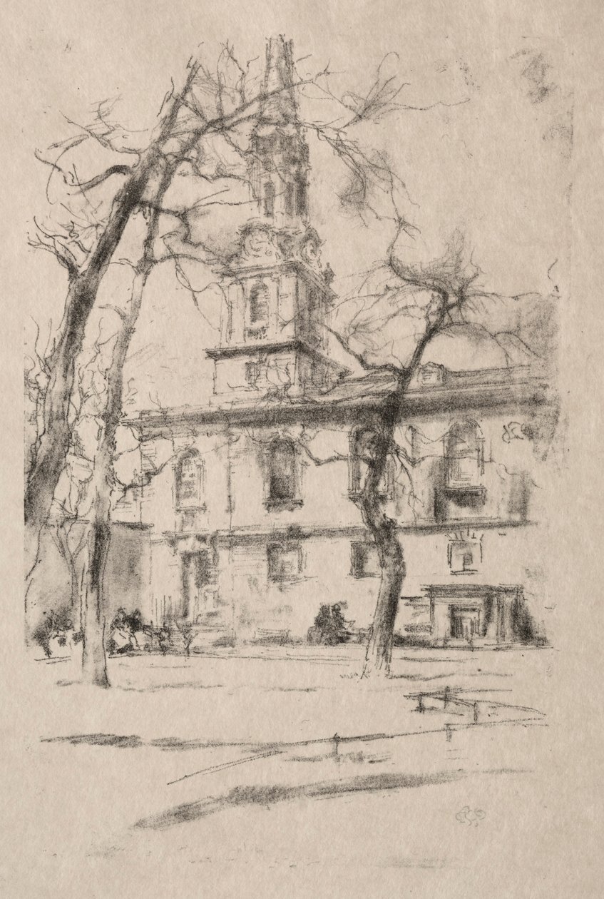 St. Giles-in-the-Fields by James Abbott McNeill Whistler