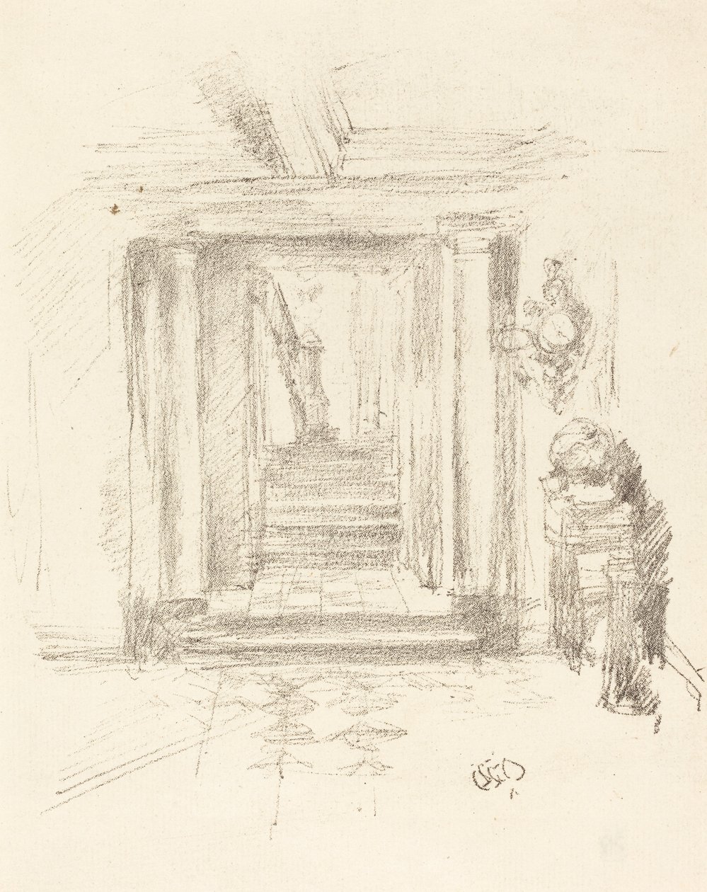 Staircase by James Abbott McNeill Whistler