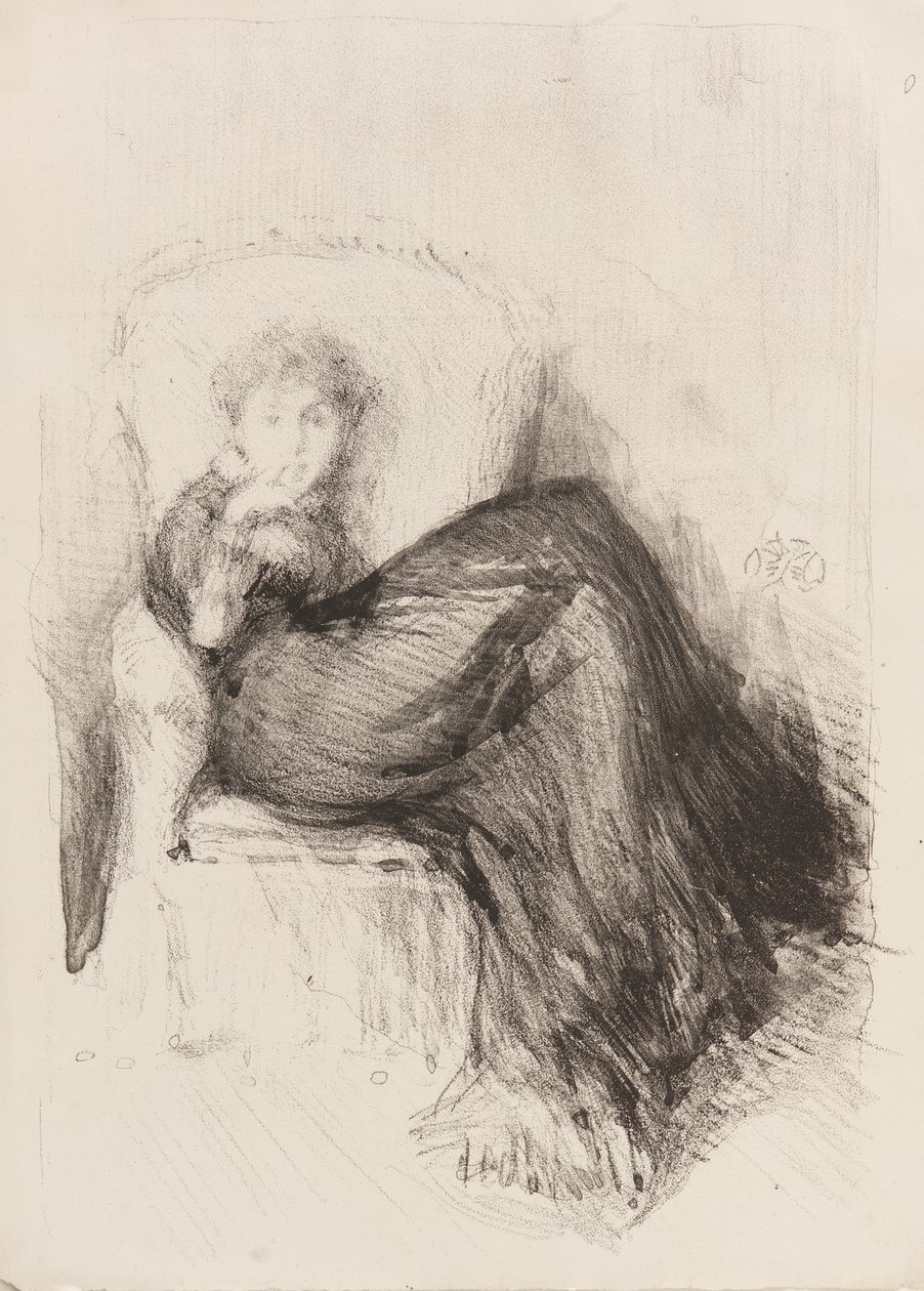 Study - Maude Seated by James Abbott McNeill Whistler