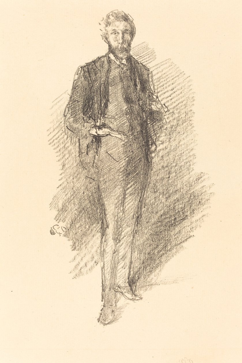 Study: Joseph Pennell by James Abbott McNeill Whistler
