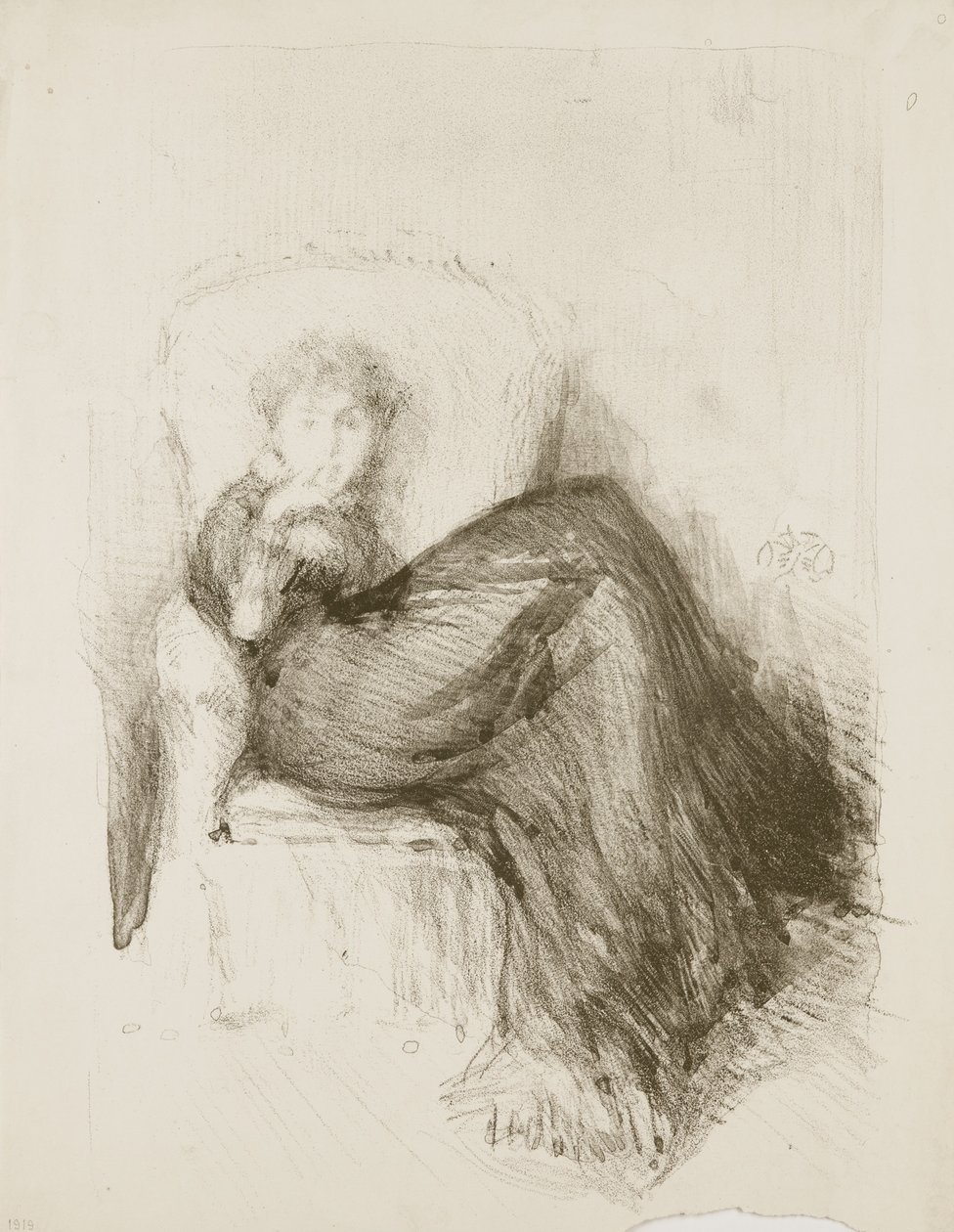 Study: Maud Seated by James Abbott McNeill Whistler