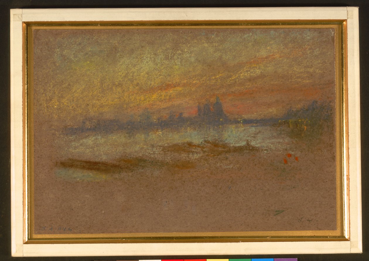 Sunset; Red and Gold-Salute by James Abbott McNeill Whistler