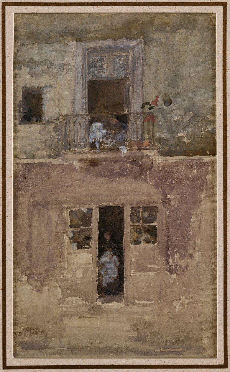The Balcony by James Abbott McNeill Whistler