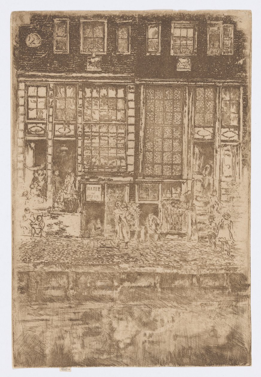 The Embroidered Curtain by James Abbott McNeill Whistler