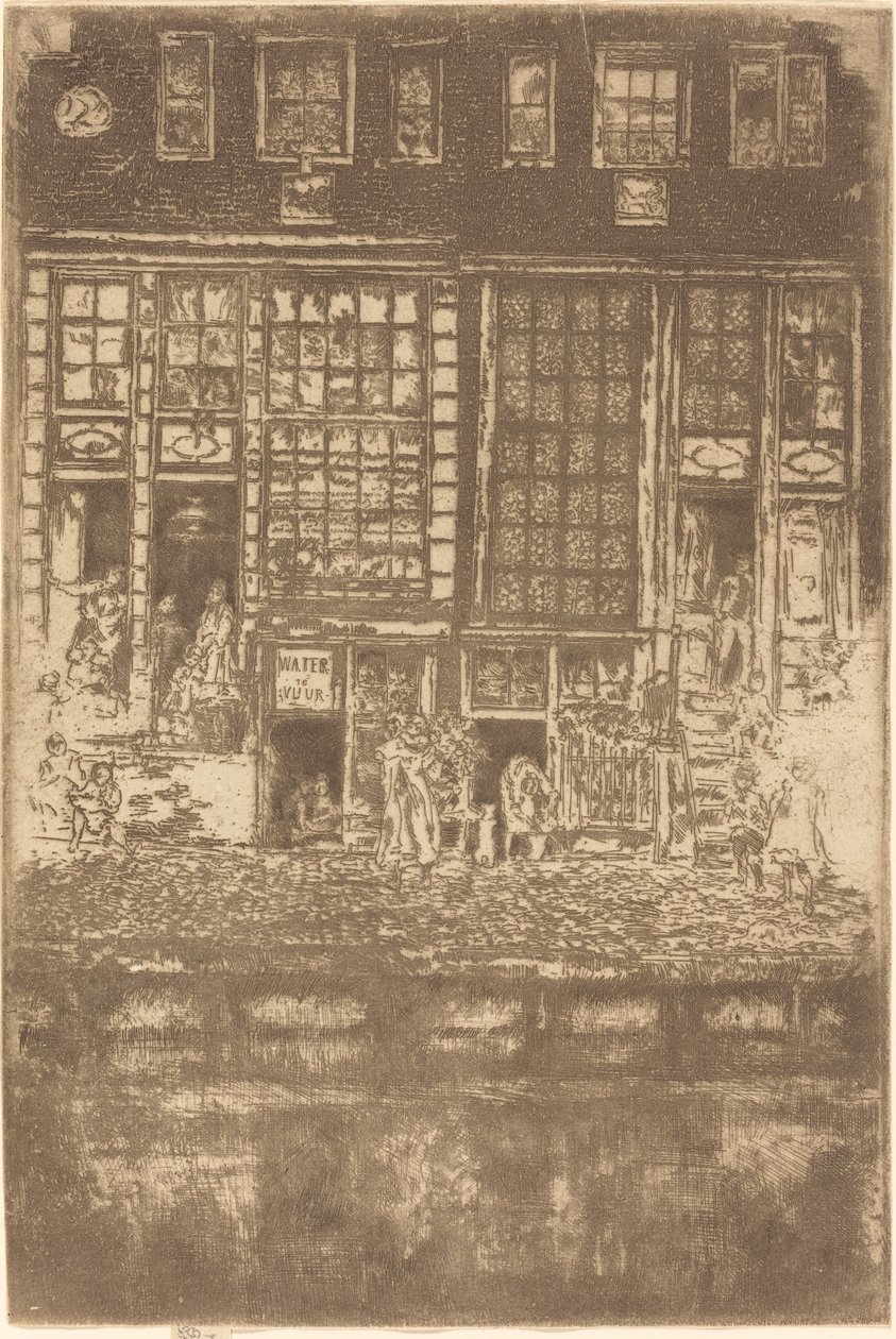 The Embroidered Curtain by James Abbott McNeill Whistler