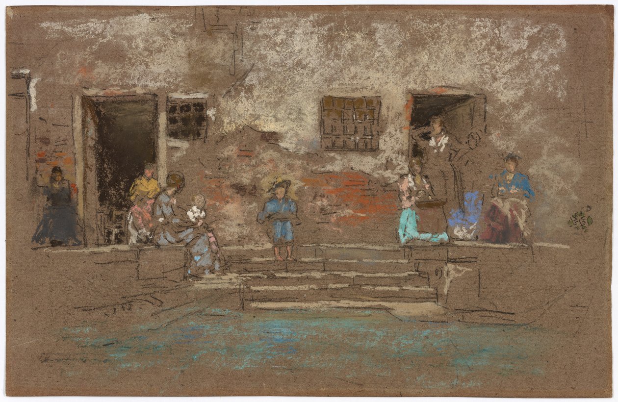 The Steps by James Abbott McNeill Whistler