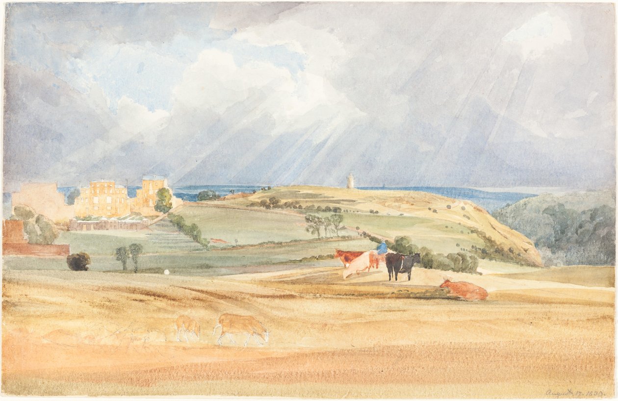 Landscape with Cattle Somerset, 1830 by James Bulwer