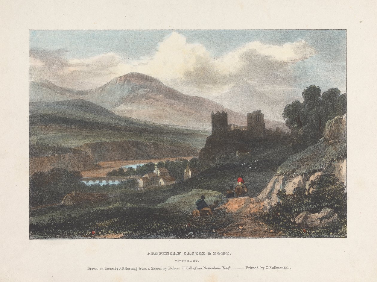 Ardfinian Castle & Fort Tipperary by James Duffield Harding
