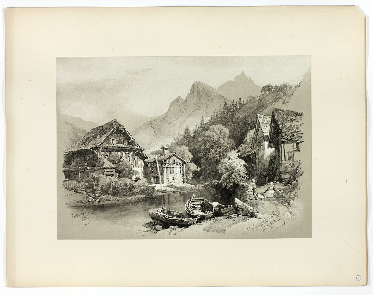 Brunnen, from Picturesque Selections by James Duffield Harding