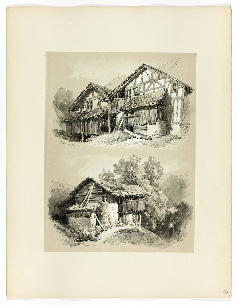 Brunnen, from Picturesque Selections by James Duffield Harding