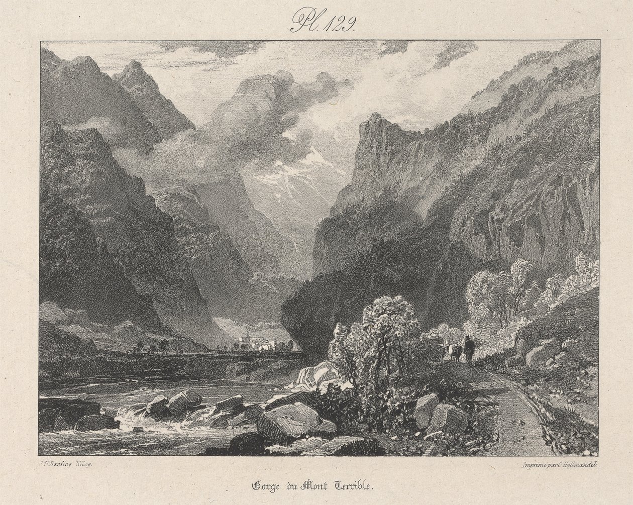 Gorge du Mont Terrible by James Duffield Harding