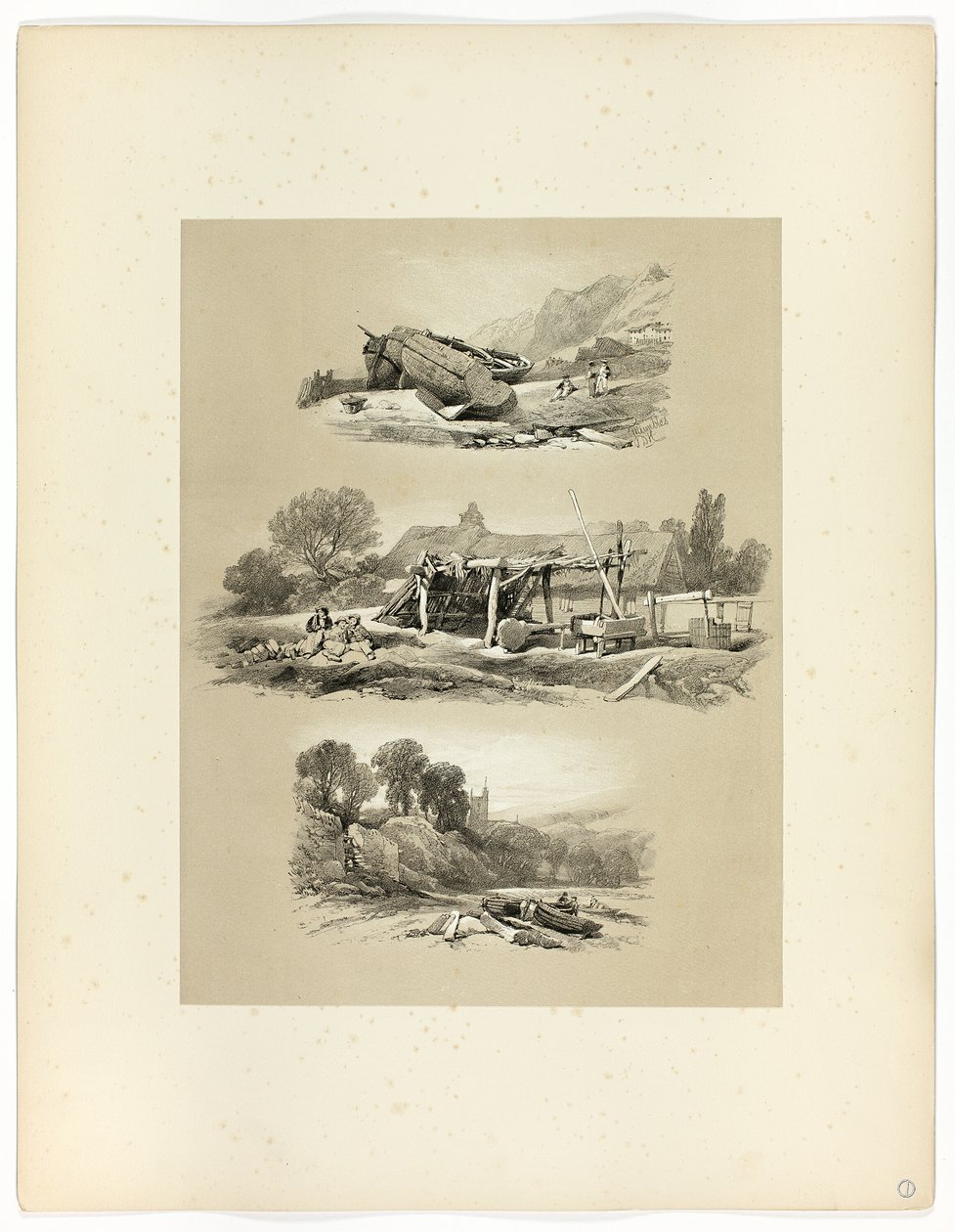 Mumbles, from Picturesque Selections by James Duffield Harding