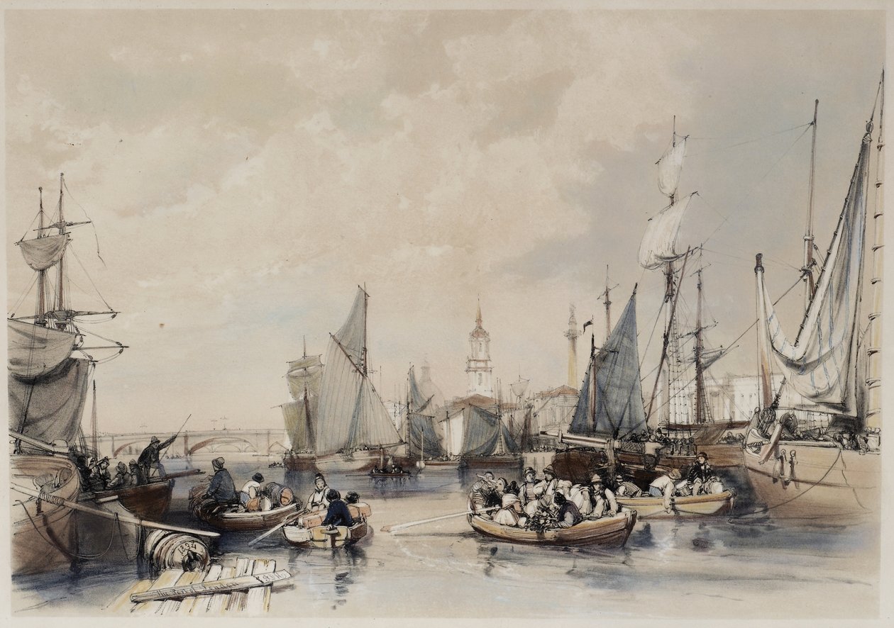 The Port of London by James Duffield Harding