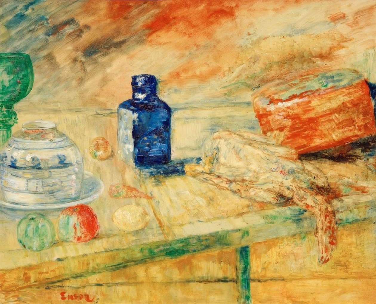 The Blue Flask by James Sidney Ensor