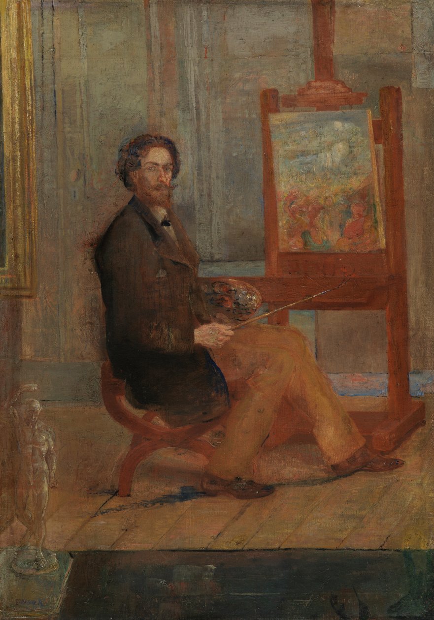 Ensor at His Easel by James Ensor