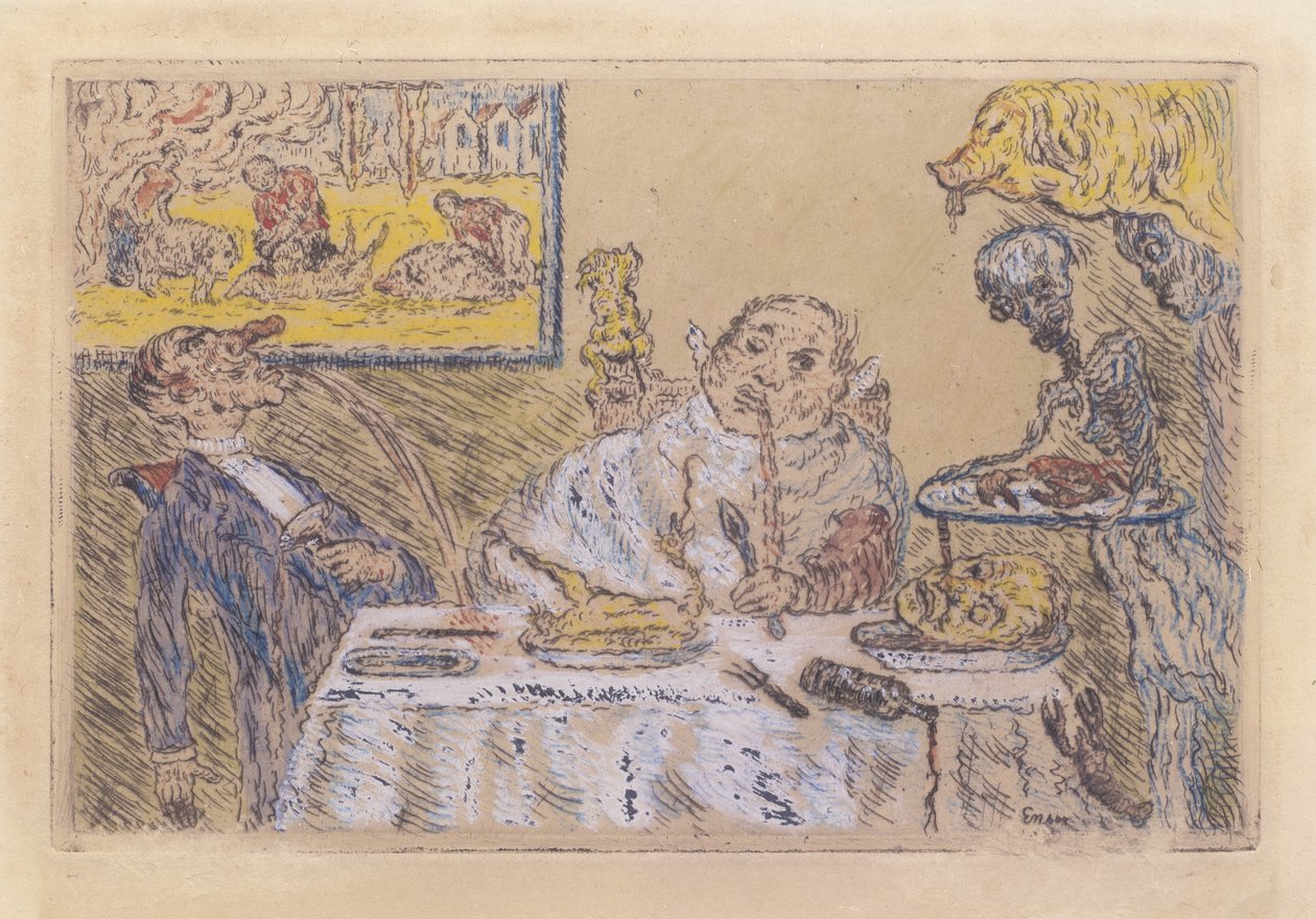 Gluttony by James Ensor