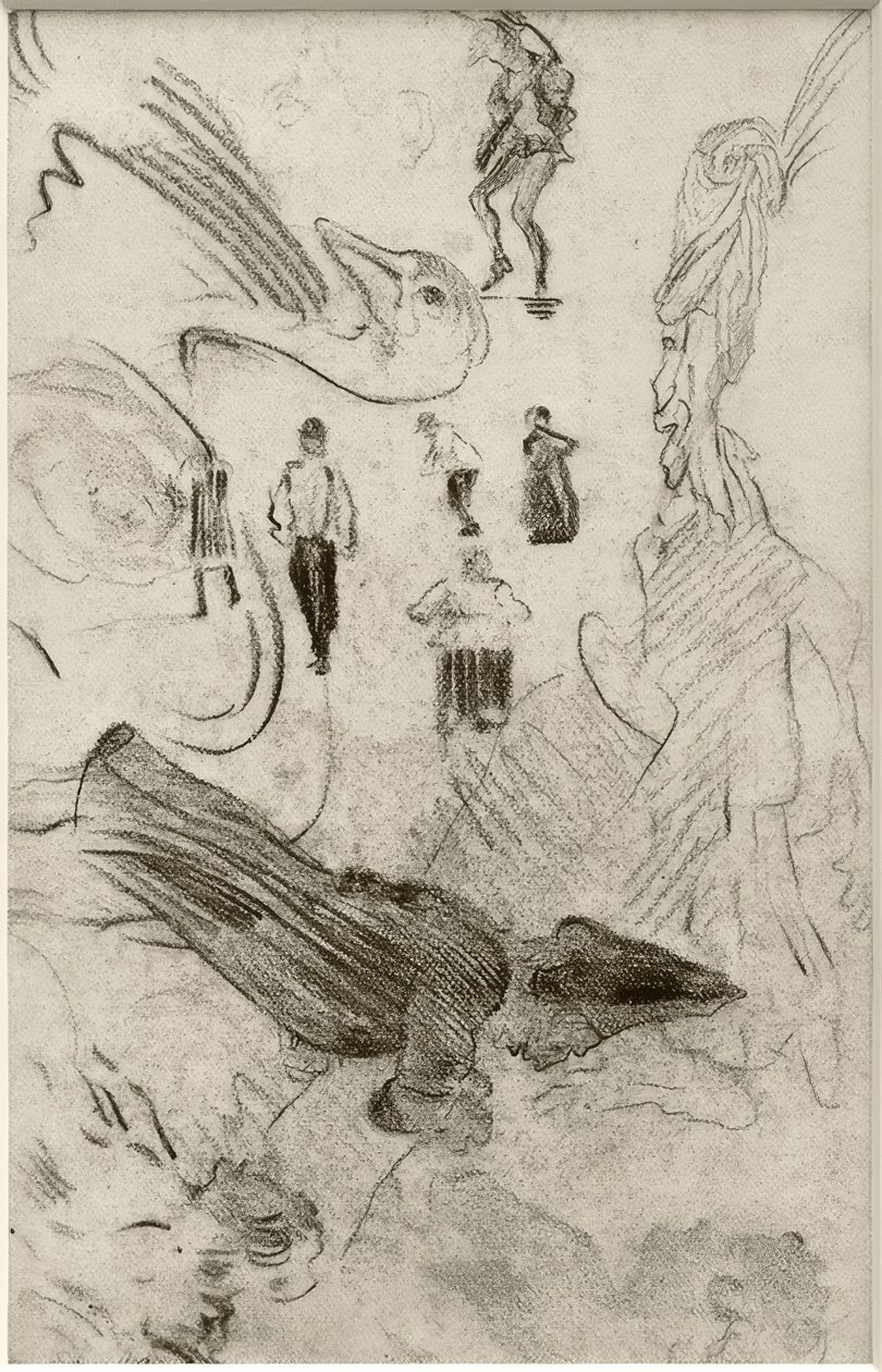 Silhouettes and Grotesque Figures by James Sidney Ensor