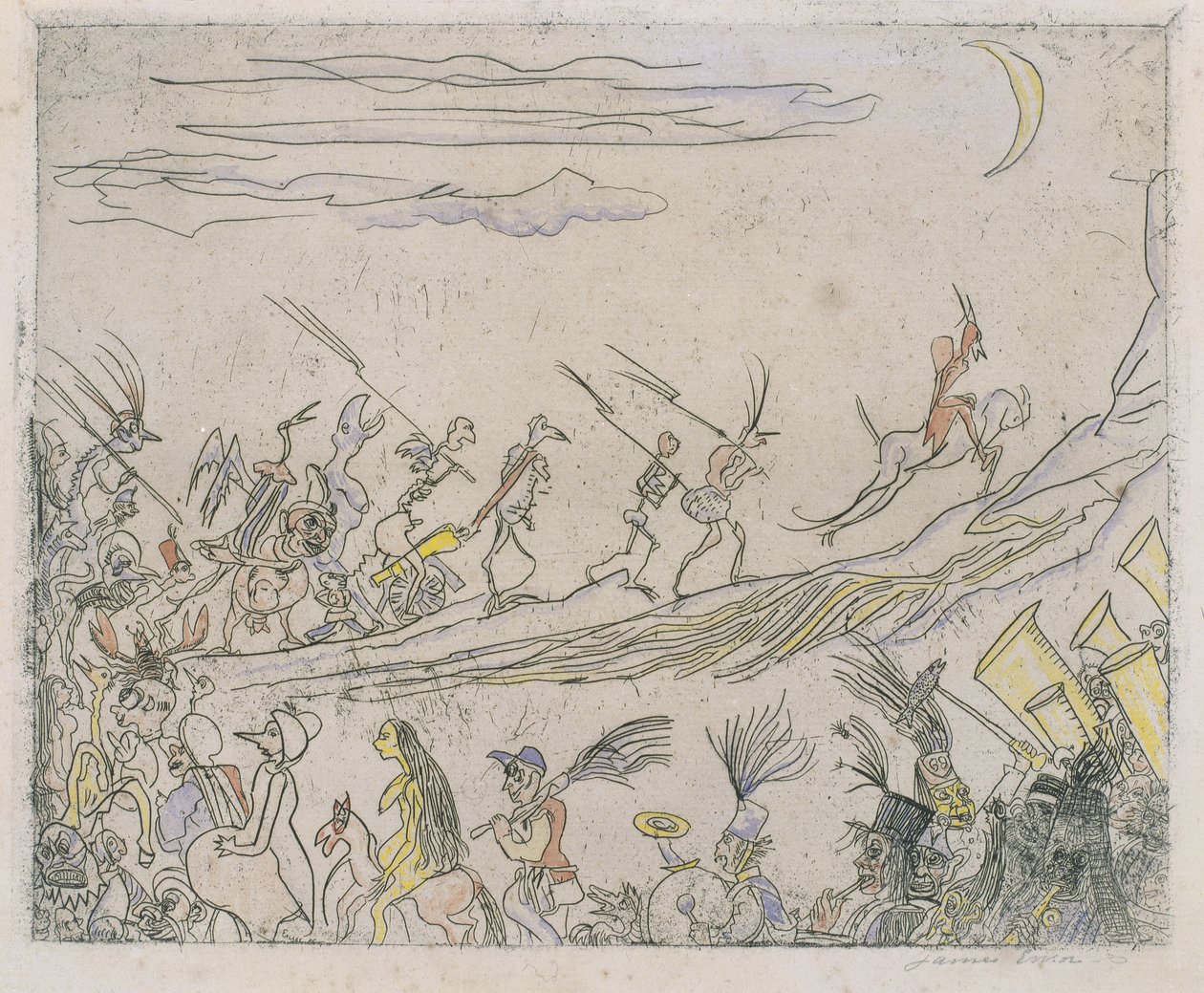 The Infernal Cortege by James Ensor