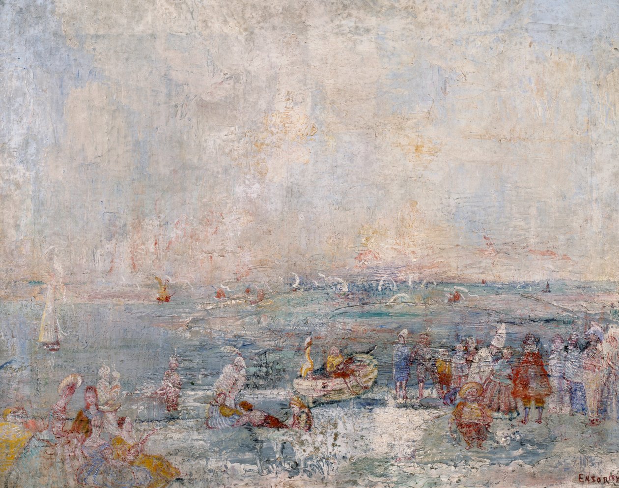 The Carnival on the Beach by James Ensor