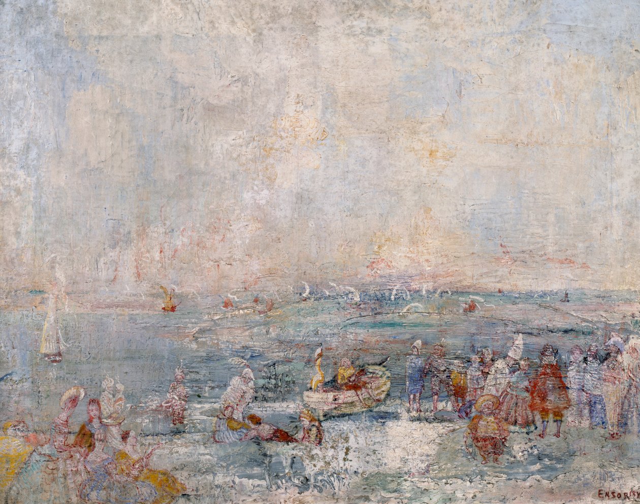 The Carnival on the Beach by James Ensor