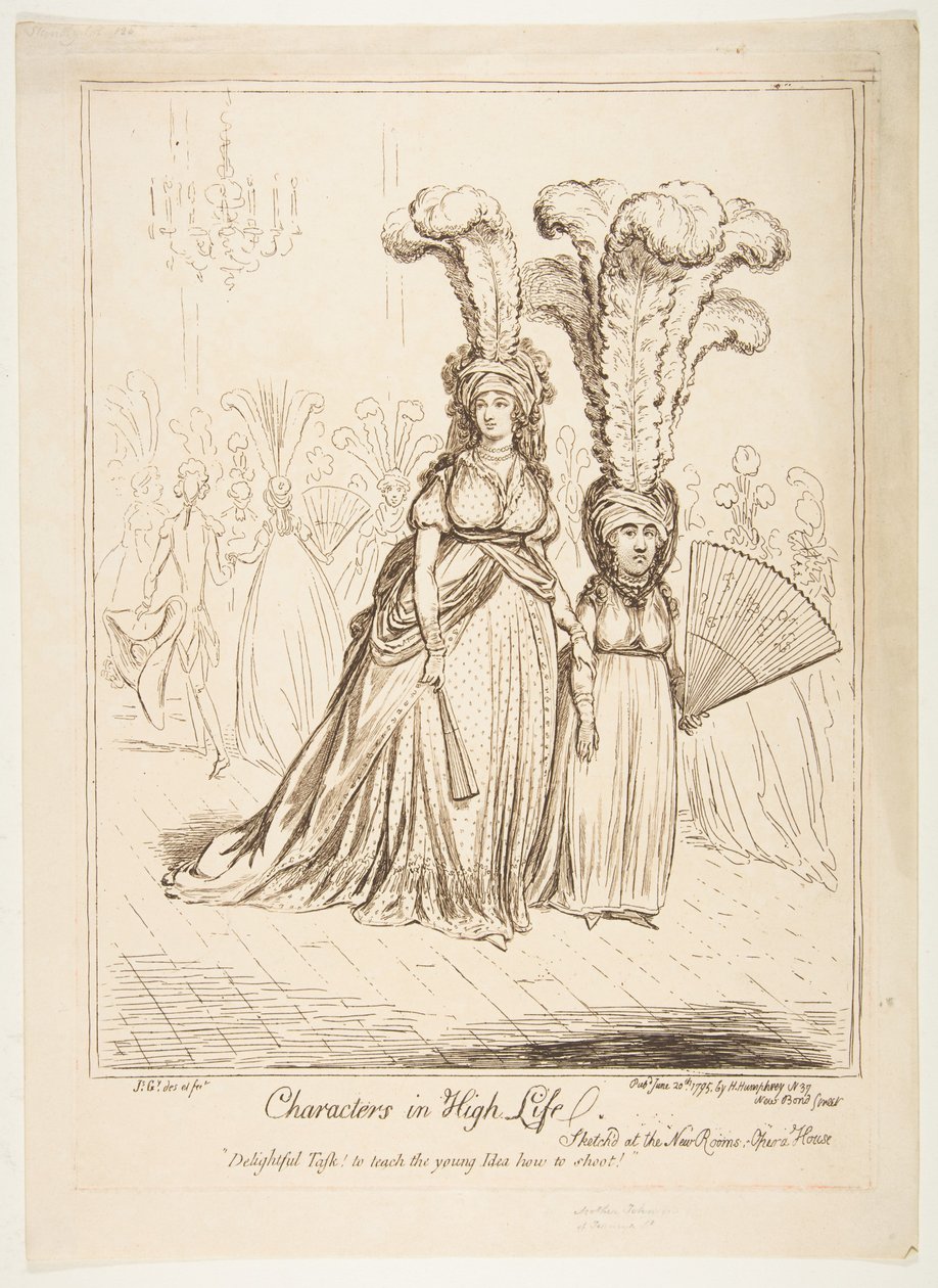 Characters in High Life by James Gillray