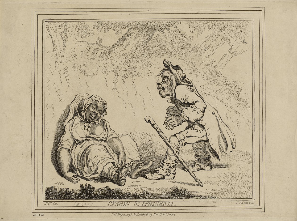 Cymon and Iphigenia, Published May 2 by James Gillray