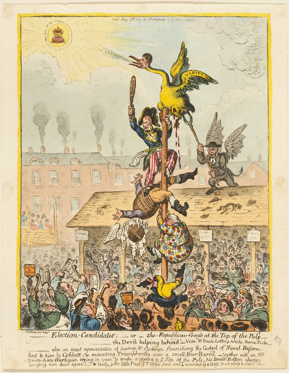 Election Candidates by James Gillray