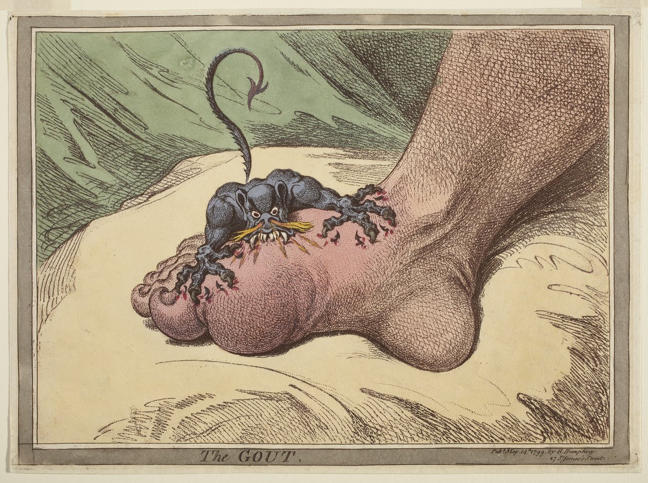 The Gout by James Gillray