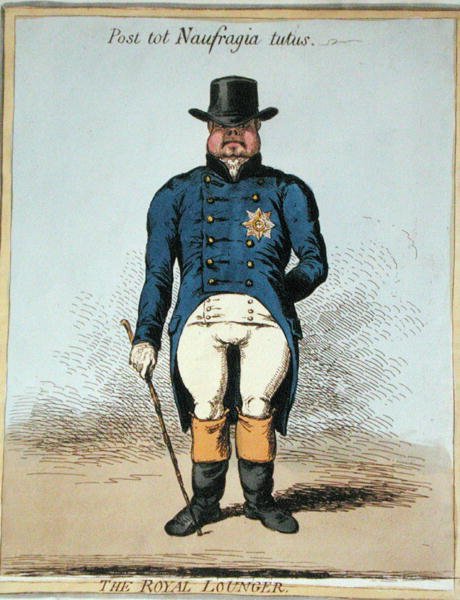 The Royal Lounger by James Gillray