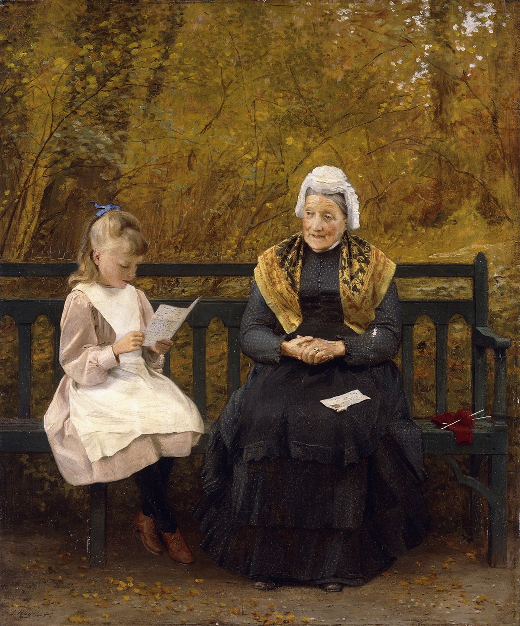 Reading for Grandmother by James Hayllar