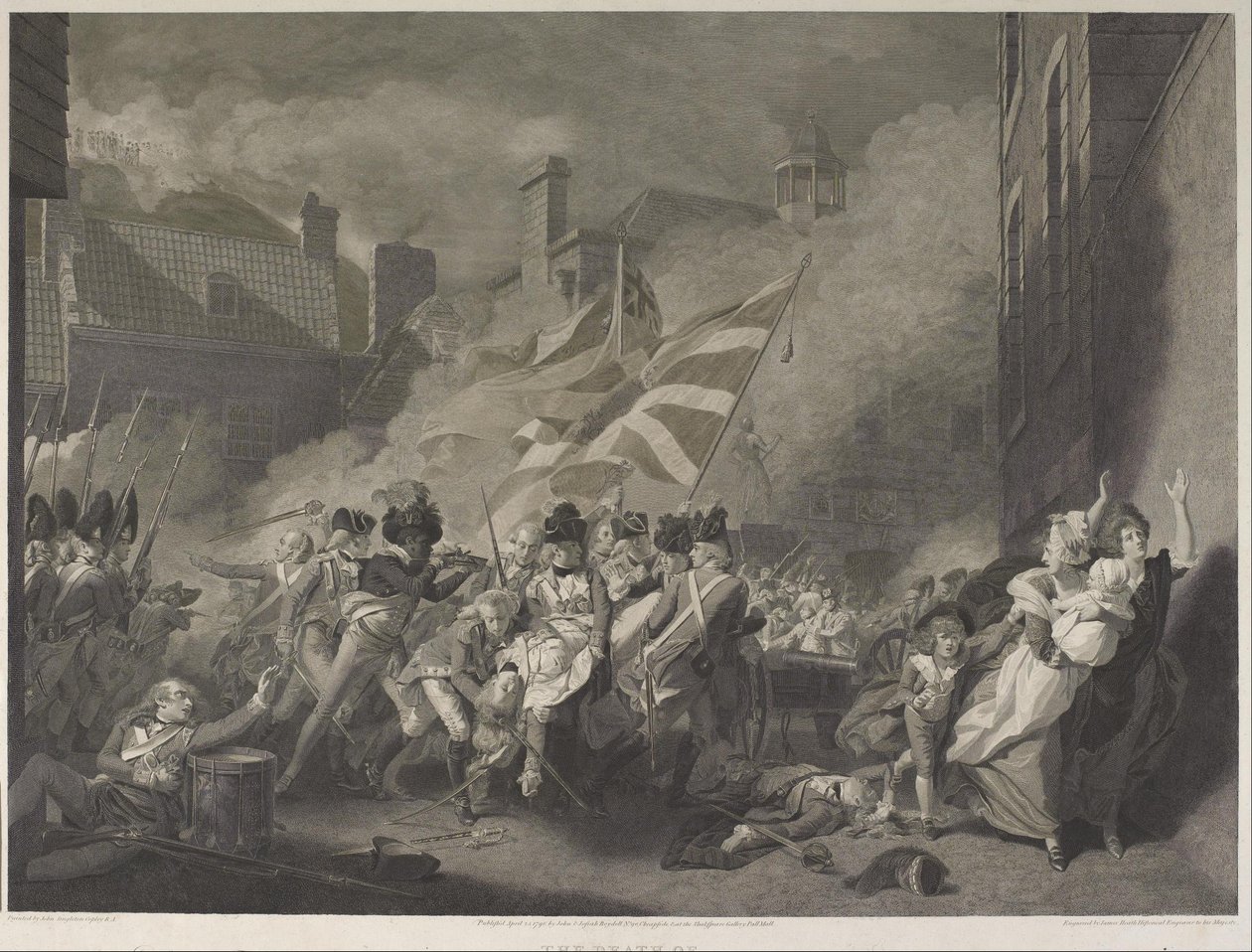 The Death of Major Peirson by James Heath