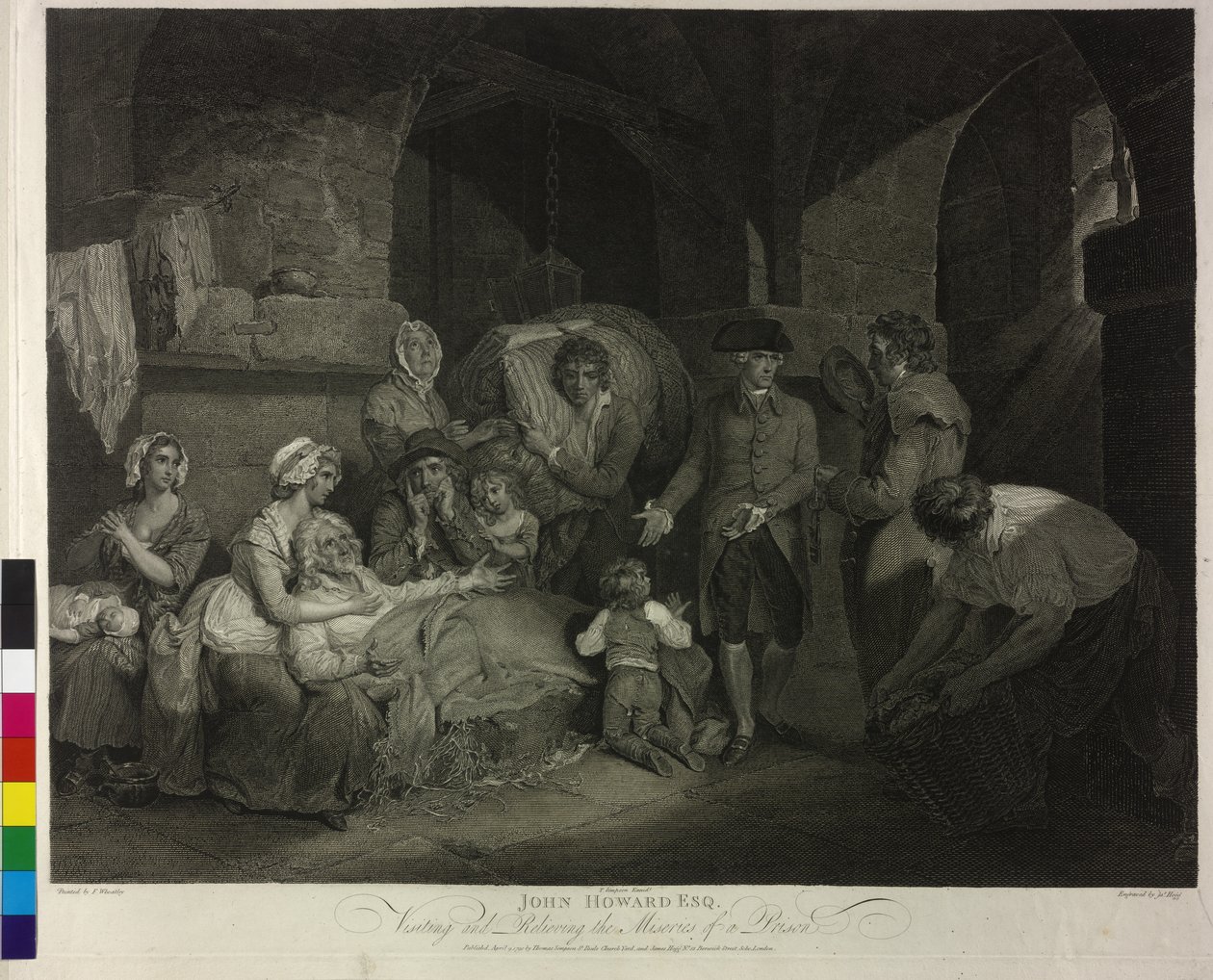 John Howard at Visitation of a Prison by James Hogg