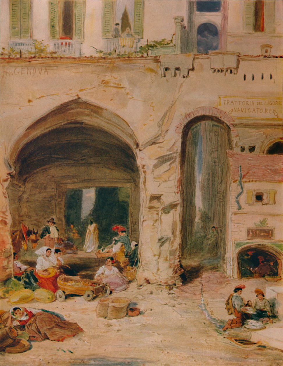 A Courtyard in Genoa by James Holland