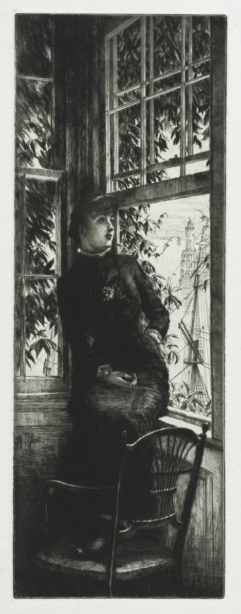 At the Seashore by James Jacques Joseph Tissot