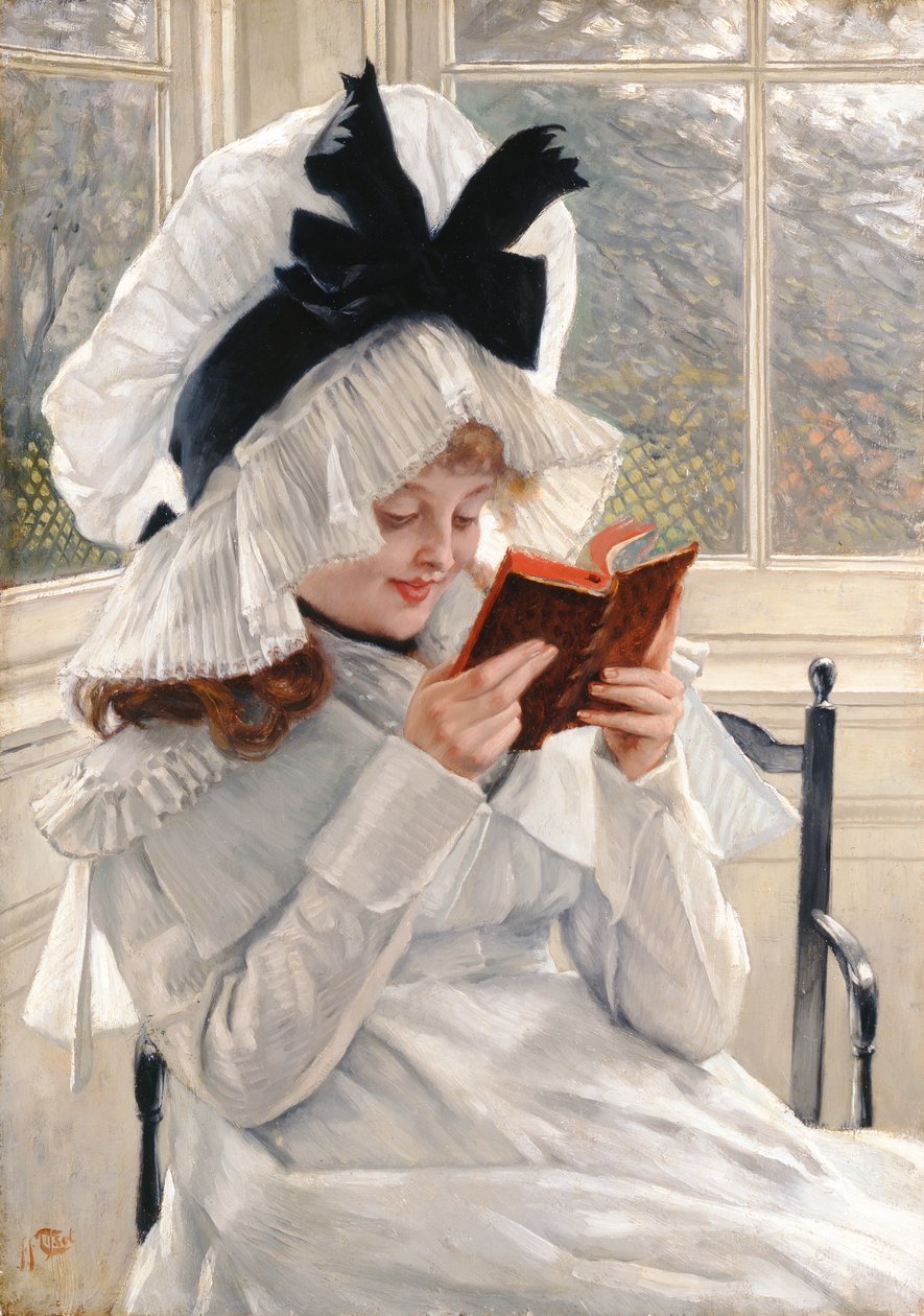 Reading a Book, 1872-73 by James Jacques Joseph Tissot