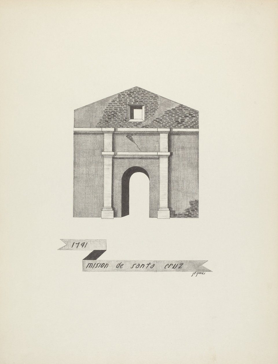 Mission of Santa Cruz by James Jones