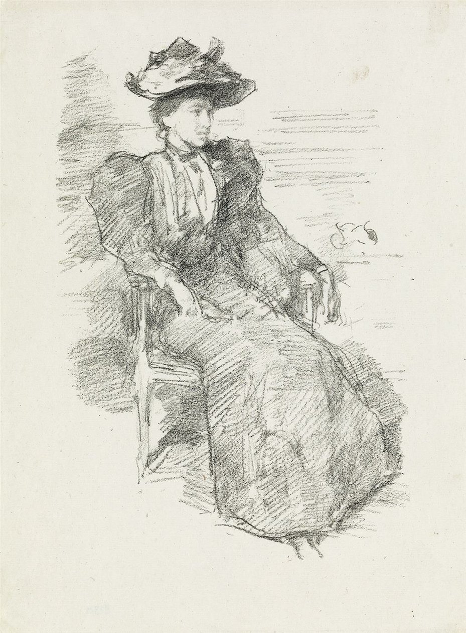 A Portrait: Mildred Howells by James Abbott McNeill Whistler