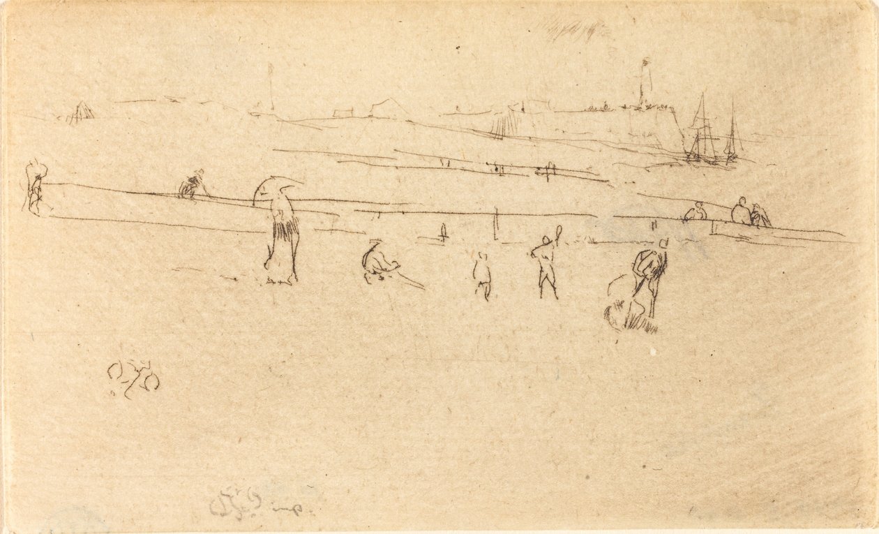 A Sketch at Dieppe by James Abbott McNeill Whistler