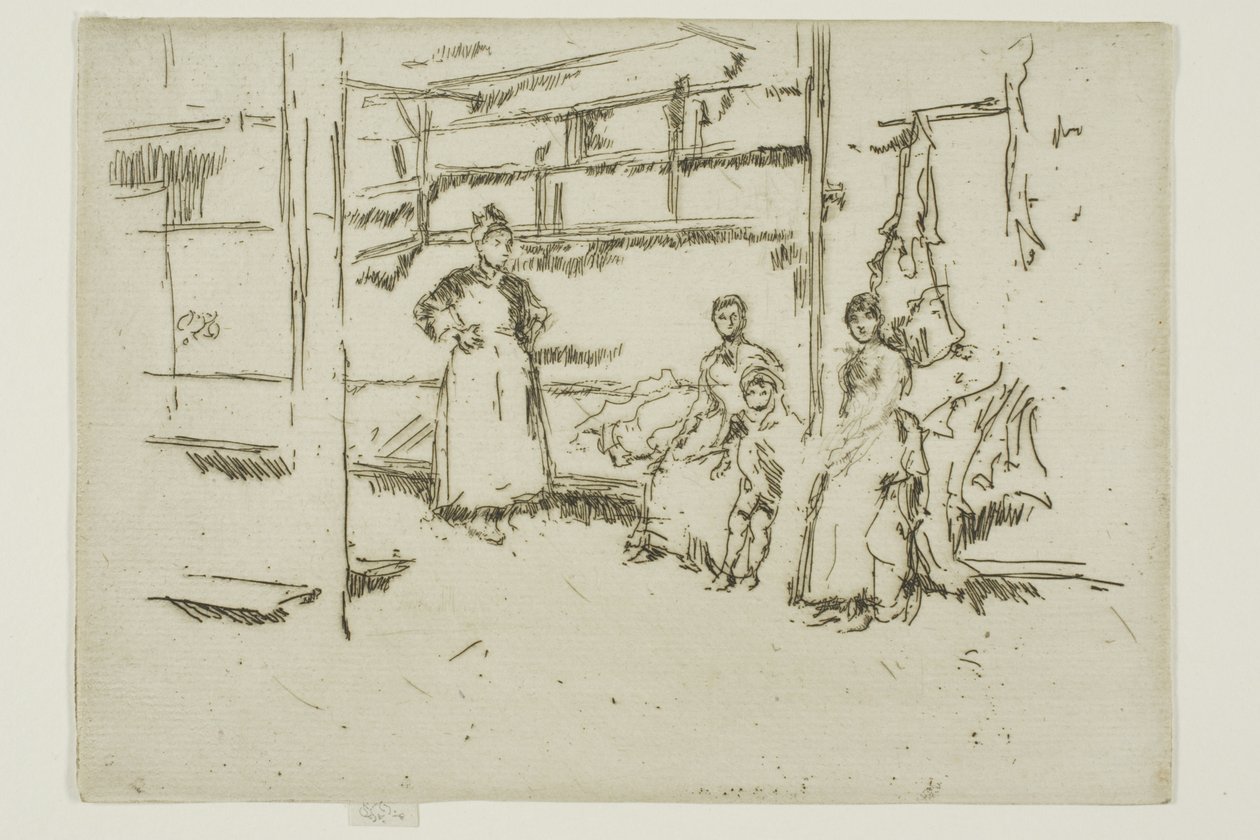 After the Sale, Clothes Exchange, Houndsditch by James Abbott McNeill Whistler