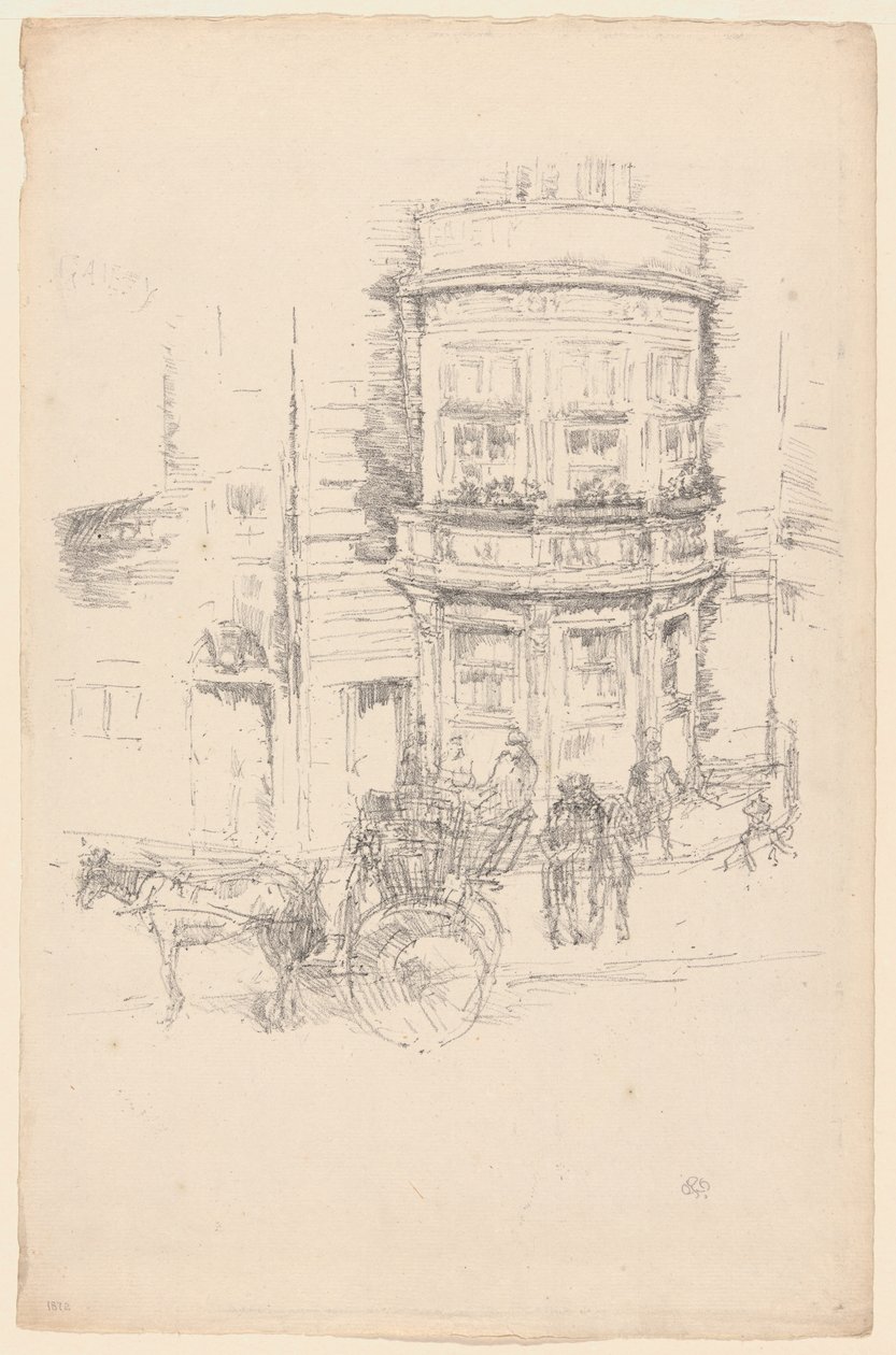Back of the Gaiety Theatre by James Abbott McNeill Whistler