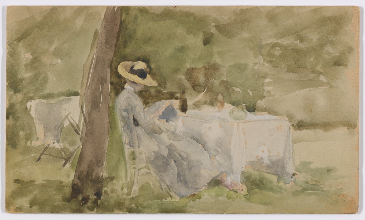 Breakfast in the Garden by James Abbott McNeill Whistler